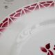 Ensemble de 6 assiettes Art Déco St Amand en grès rouge, motif "Nina"