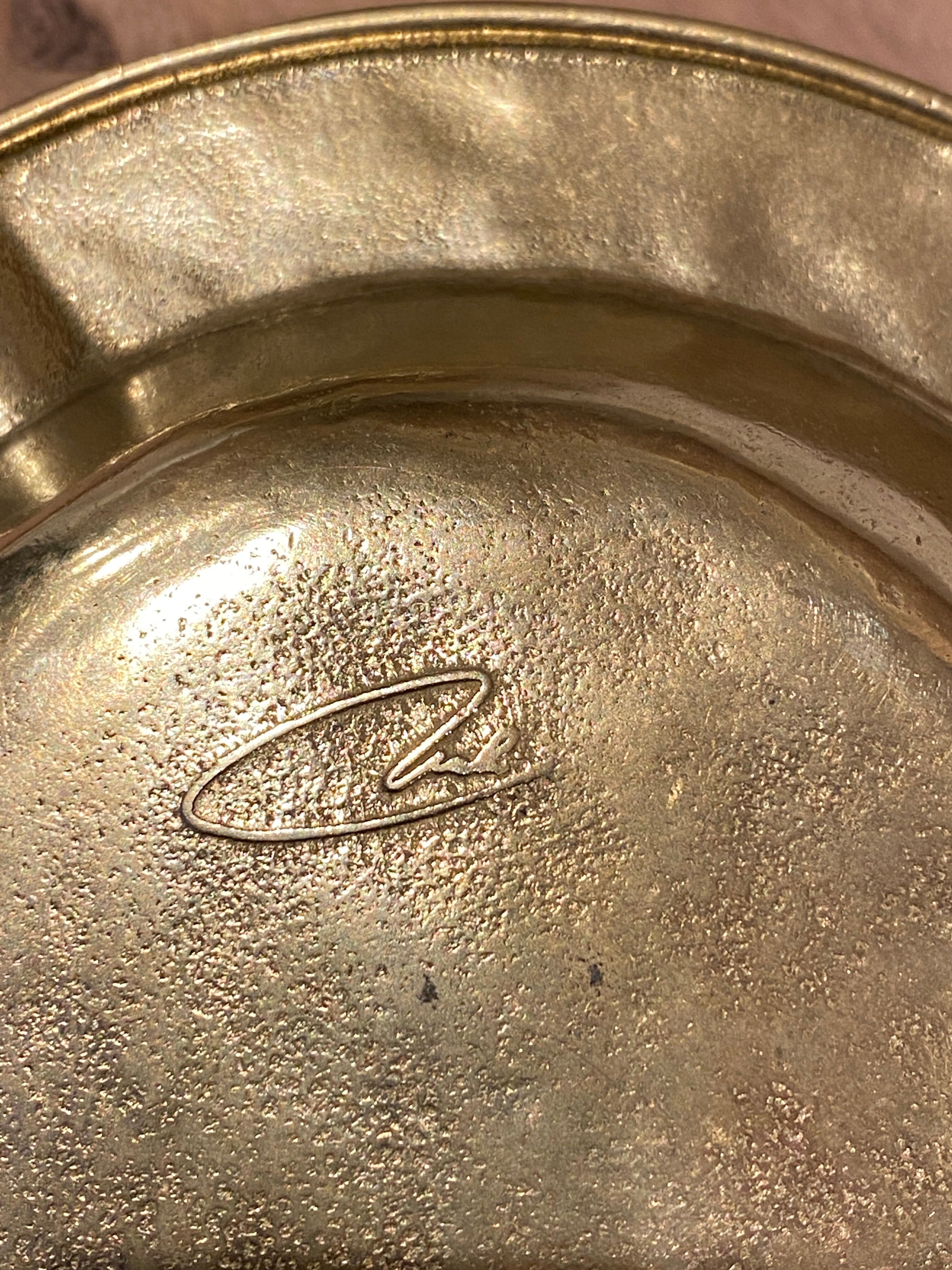Brass ashtray
