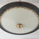 Vintage palette chandelier 1950 glass & brass