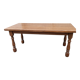 Solid oak farmhouse table
