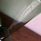 Italian Médicis neo-classical vase design 1960 in XXL blown green glass.