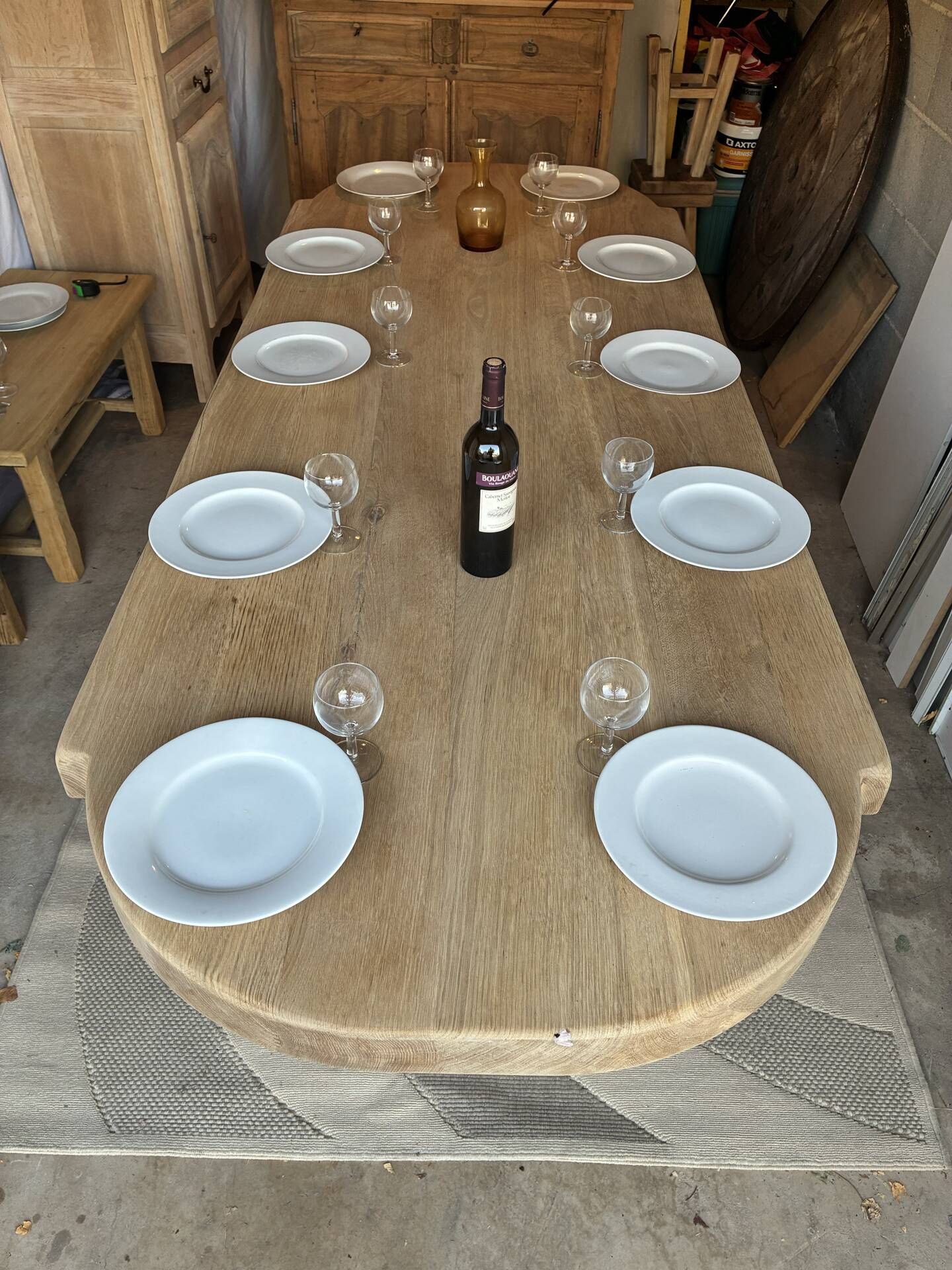 Monastery table in solid oak