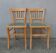 2 chaises de bistrot vintage
