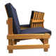 Rare pair of niko kralj 'dota' system lounge chairs, 1970's