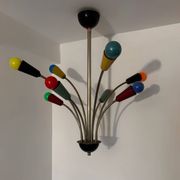 Multicoloured Sputnik chandelier from the 1960s.