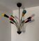 Lustre spoutnik multicolore années 60