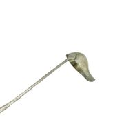 Soup ladle, Scandinavian functionalism, silver-plated brass, Denmark, early 20th century