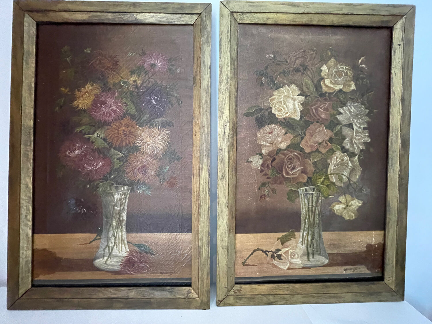 Pair of antique paintings