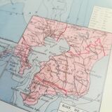 Old map of Japan from 1928