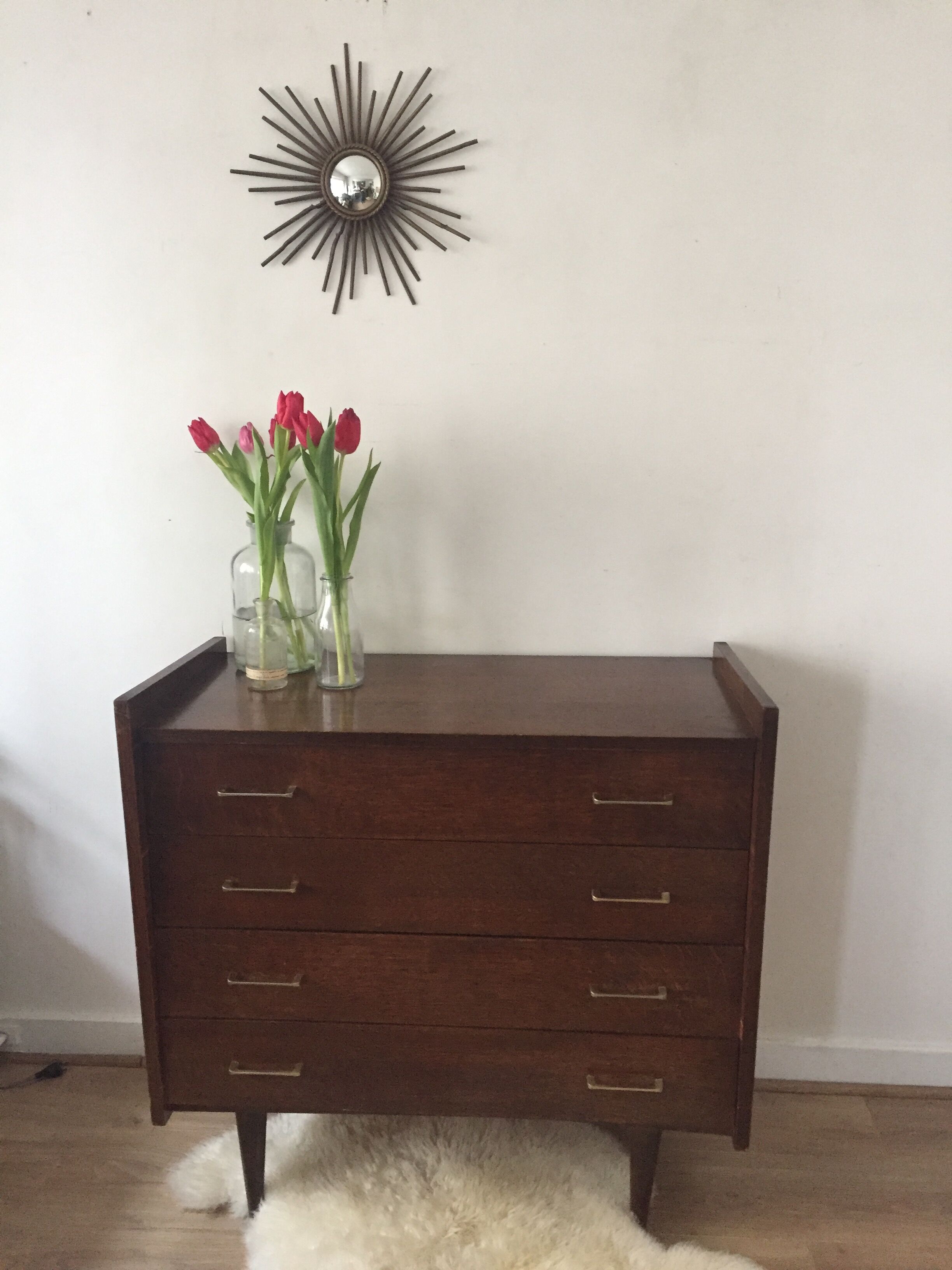 Commode vintage pieds compas année 50/60