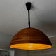 Large rattan pendant light from the 1970s.