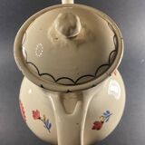 Vintage Coffee Pot from the Longwy Pottery Factory - "RHODES" Model (1885-1890)
