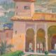 The alhambra of Granada oil by Marguerite Portier