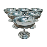 6 coupes à dessert sur pied en inox par Rémy letang