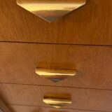 Vintage chest of drawers with compass feet