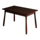 Moderne scandinave, table en hêtre avec pieds en forme de massue, Arnold Madsen, fabriquée dans les années 1940