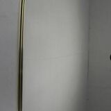 Miroir vintage avec bord en aluminium doré, années 1960