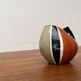 German ceramic vase from the mid-century by Krösselbach Keramik, 1960s.