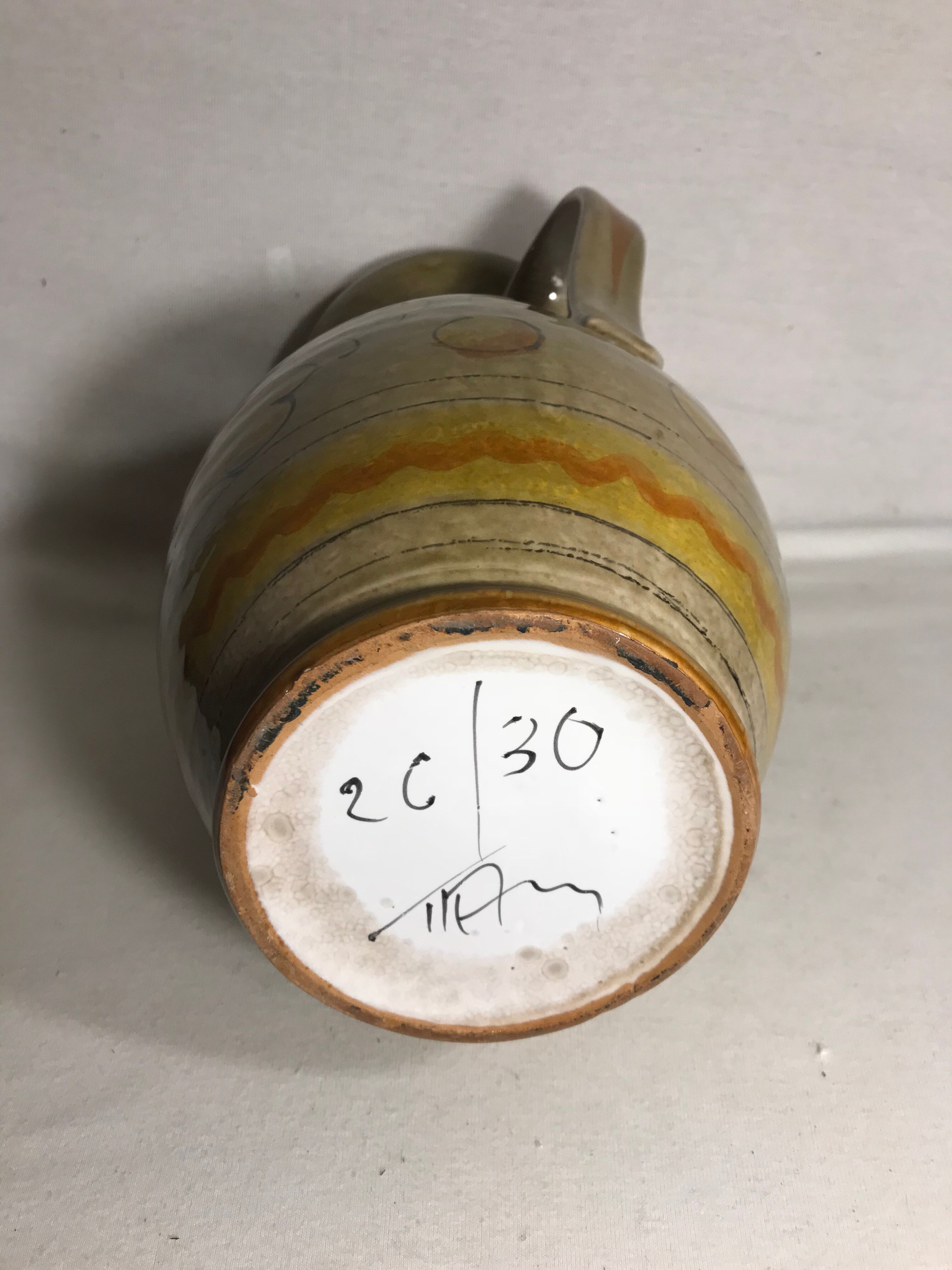 Former pitcher Tiam numbered 26/30 ceramic stamped vintage