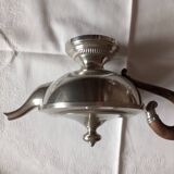 Shiny pewter tea set