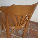 6 wooden bistro chairs