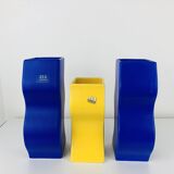 Trio of Asa vases, 1980s ceramic, vintage Memphis style