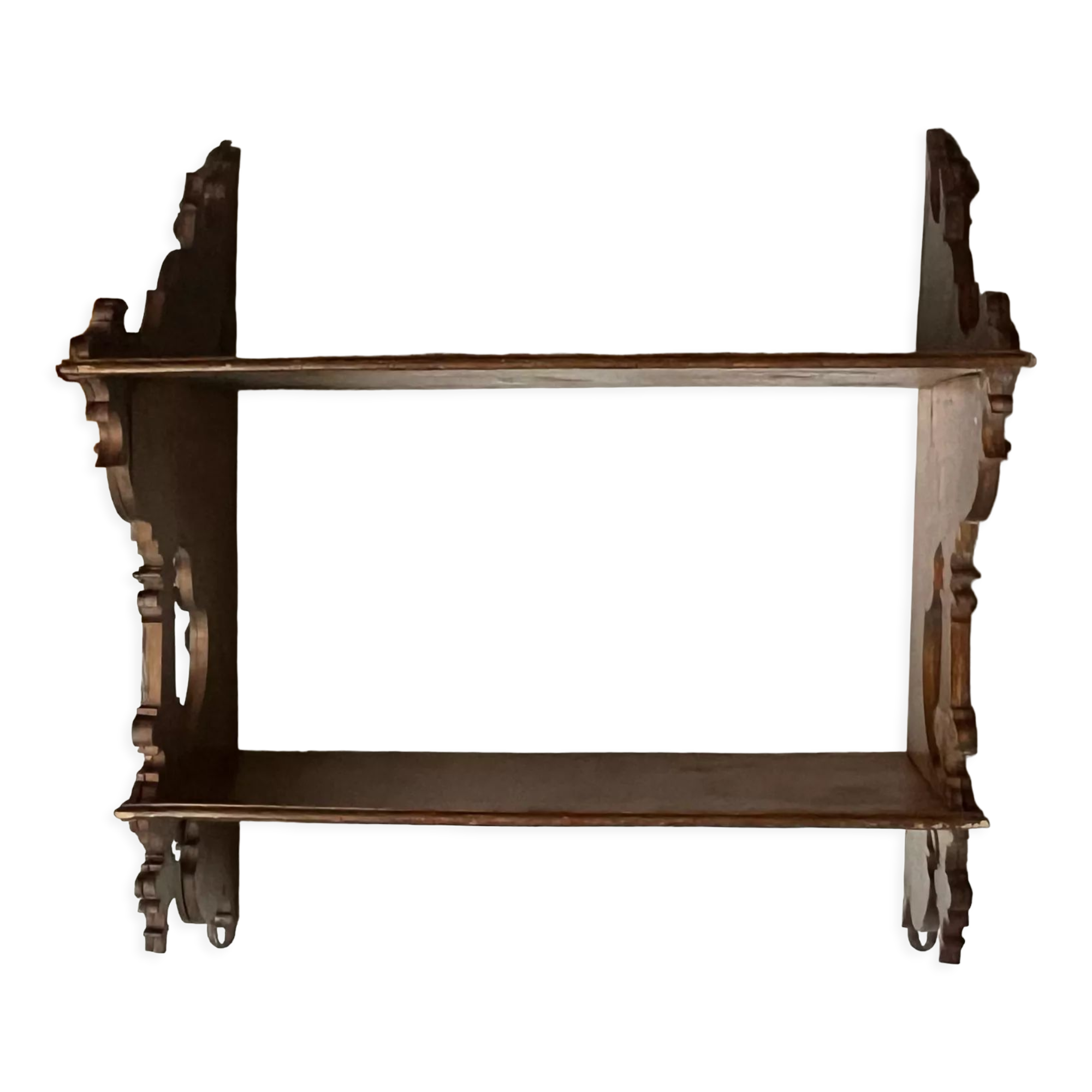 Étagère ancienne en bois sculpté