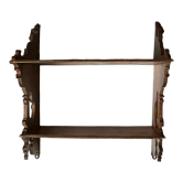 Étagère ancienne en bois sculpté