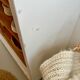 Large antique school wardrobe/bookshelf in solid pine – 1950