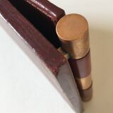 Vintage quilted leather desk set design 70 years