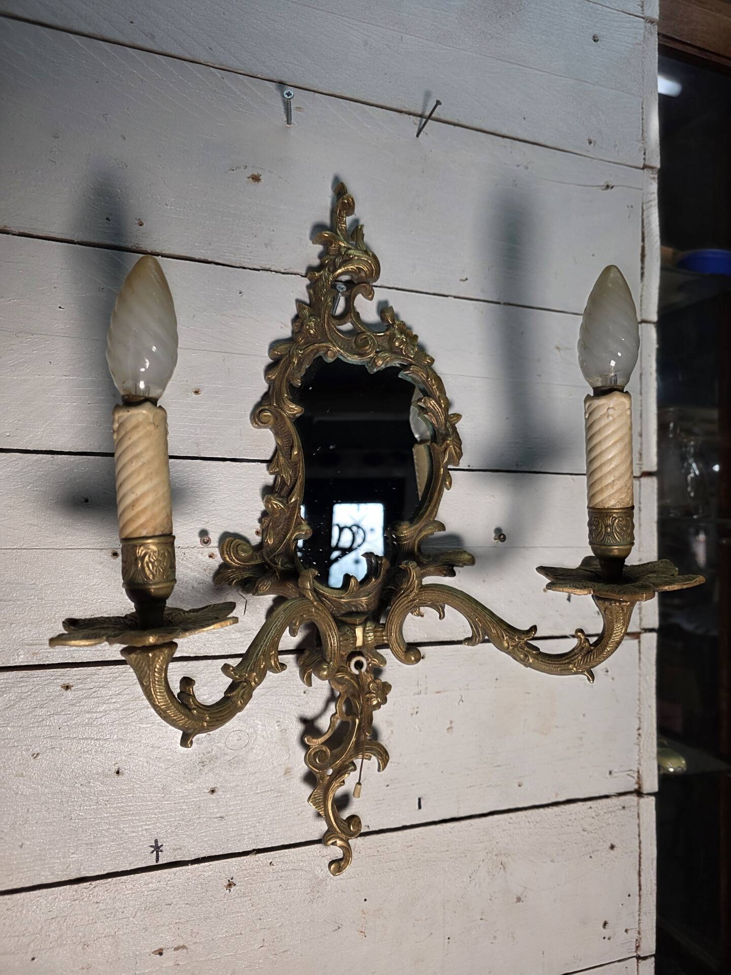 Applique miroir style Louis XV 