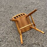 Set of 3 vintage chalet-style chairs.