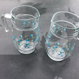 Arcopal Veronica forget-me-not carafe