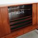 Buffet haut en teck, design danois, années 1970, fabriqué par Børge Dam