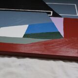 Peinture originale Perspectives rouille