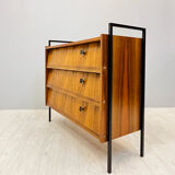 Shoes cabinet with metal frame