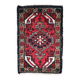 Tapis vintage fait main Hamadan – 40 cm x 60 cm - 1C960
