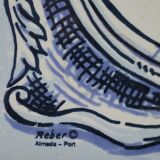 Earthenware service plateau of Portugal