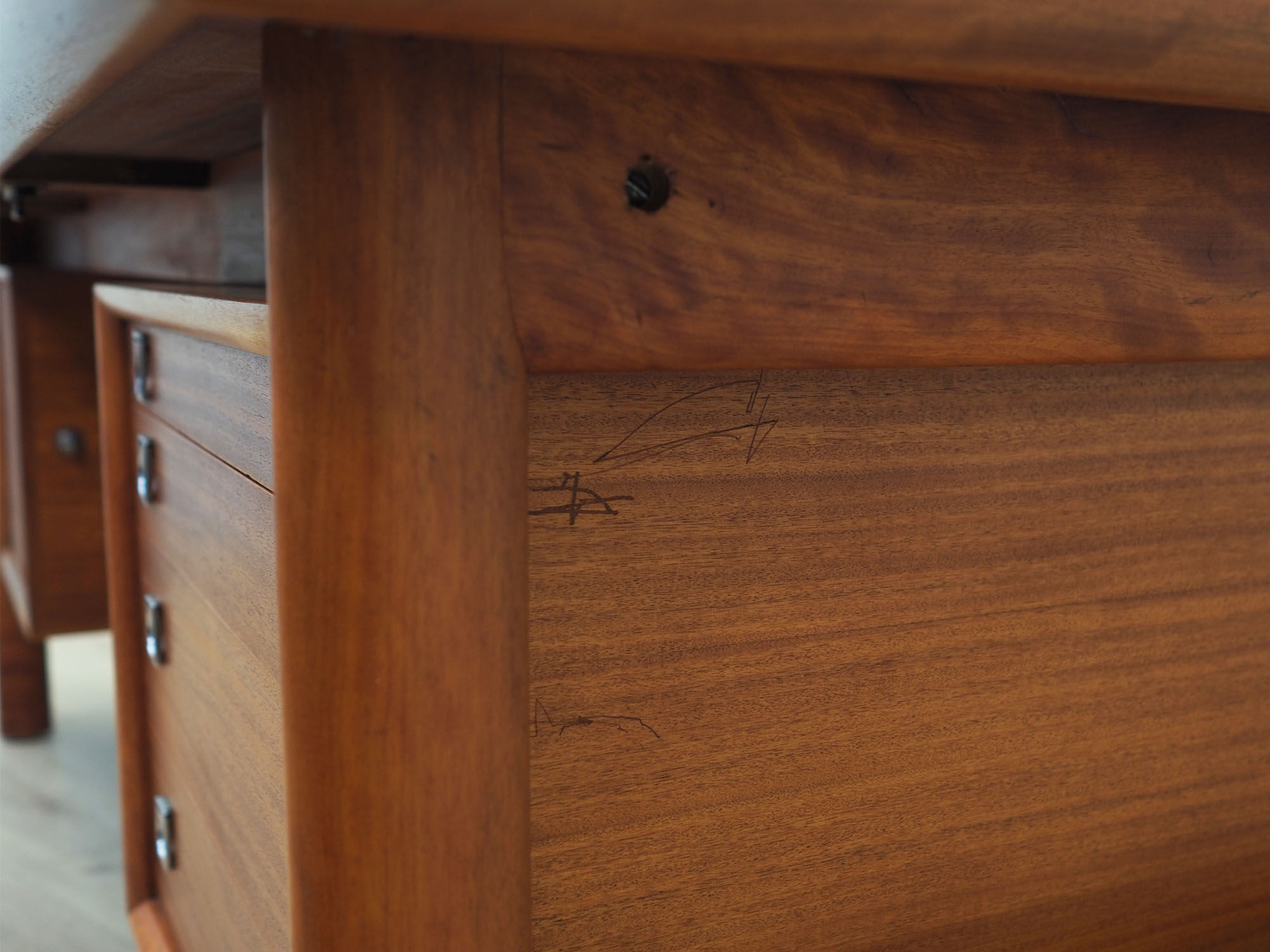 Mahogany desk, Danish design, 1960s, designer: Arne Vodder, production: Sibast