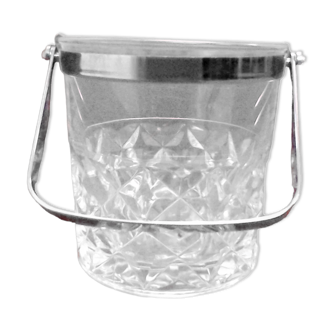 Seau à glace en cristal vintage