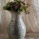 Pyrite gray sandstone vase