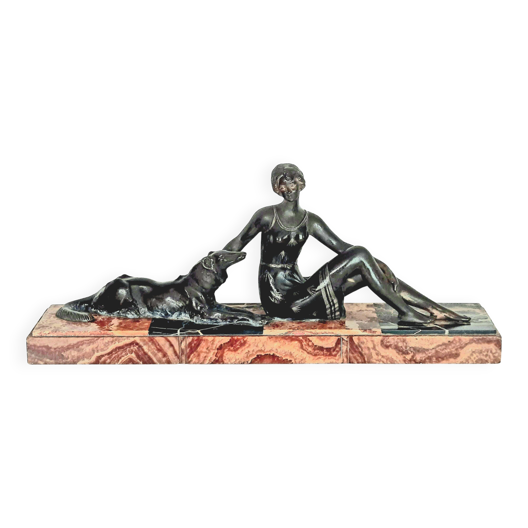 Art Deco sculpture The Elegant Greyhound