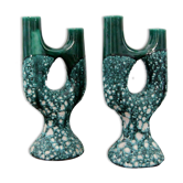 Bougeoirs asymétriques vintage