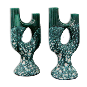 Vintage asymmetrical candlesticks
