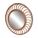 Miroir Soleil vintage en rotin année 1960