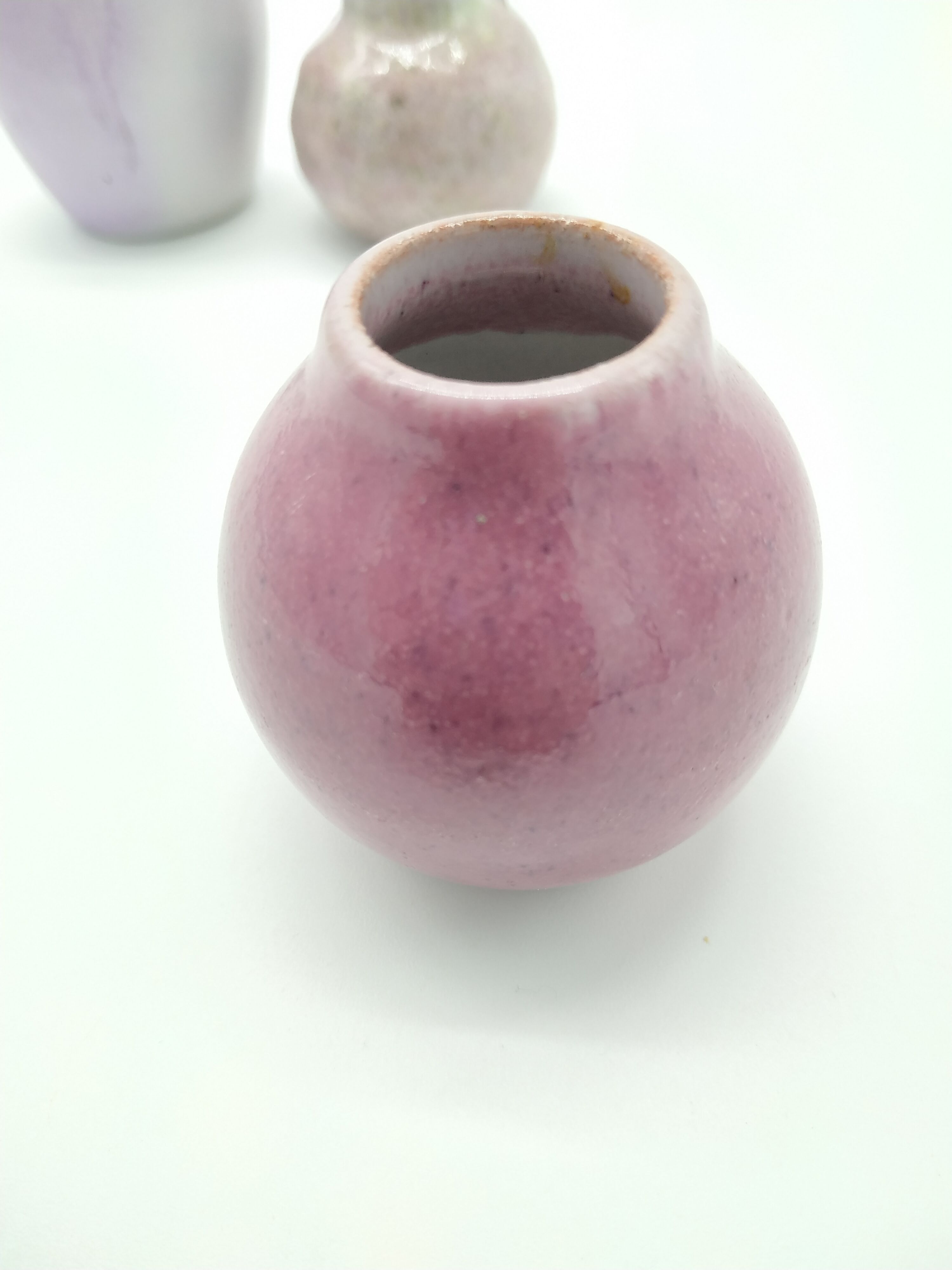 Set of 3 Scandinavian miniature ceramic vases