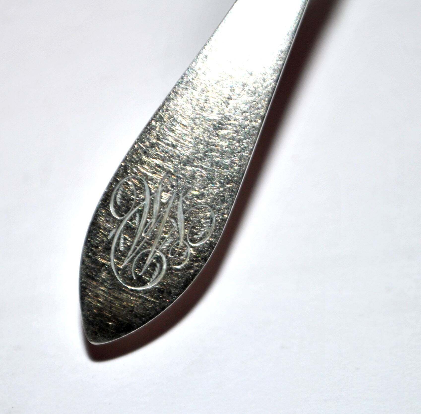Set of 6 antique spoons in solid silver Minerva 19th century. Goldsmith KABEL 90gr