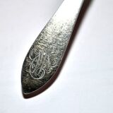 Set of 6 antique spoons in solid silver Minerva 19th century. Goldsmith KABEL 90gr