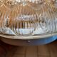 Vintage ceiling light in gold iridescent glass