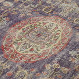 Red vintage large area rug 316 x 230 cm